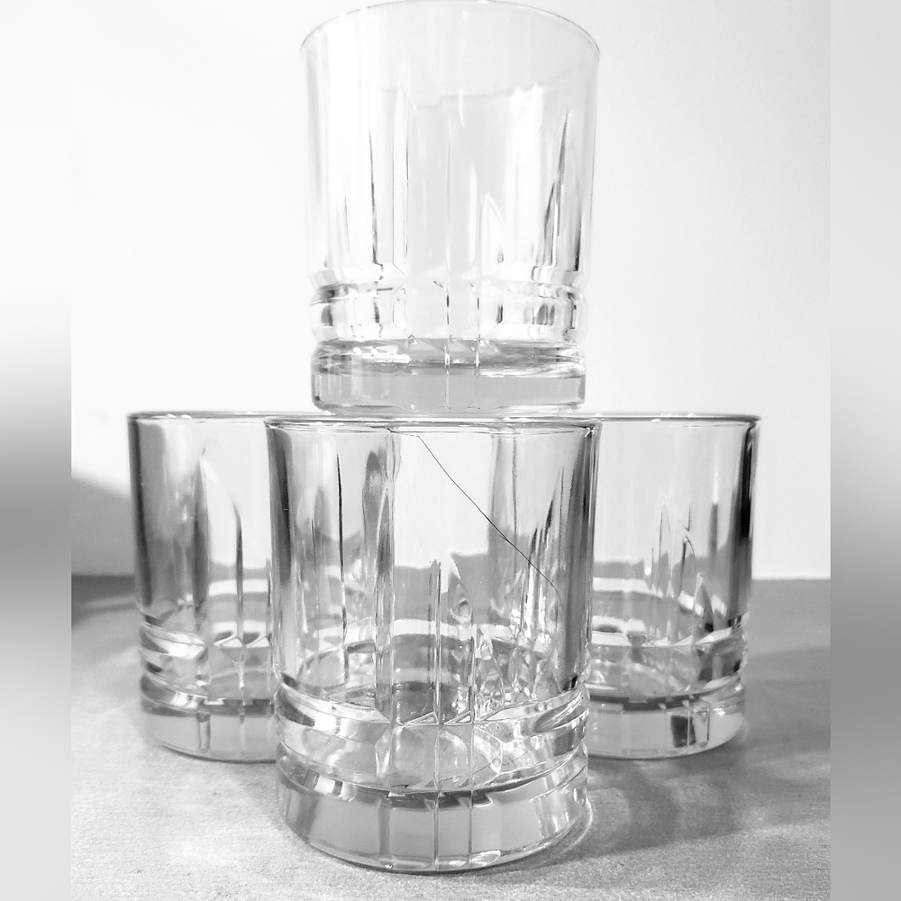 Set of 4 Arizona-Parallels by Crystal D'Arques - Durand Double Old Fashion